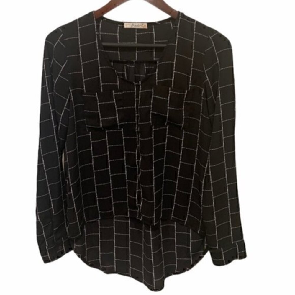 Freebird Checkered Long Sleeve Shirt Size Small